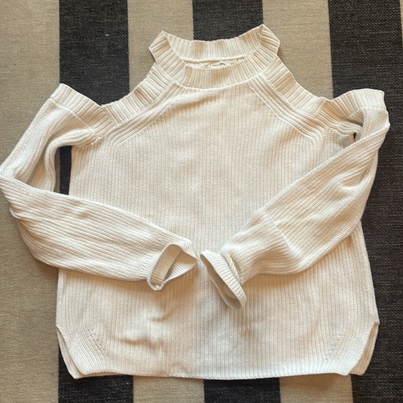 Rag & Bone White cold shoulder sweater - Picture 3 of 6